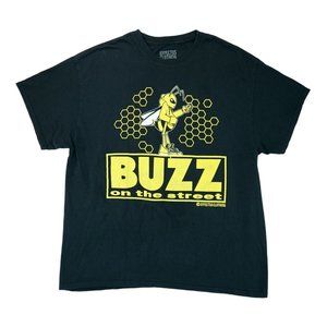 Effectus Clothing "Buzz on the street"‎ XL Black 100% Cotton Short Sleeve Men's